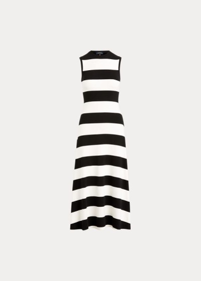 Women's Polo Ralph Lauren Striped Sleeveless Dresses | 591027LTZ